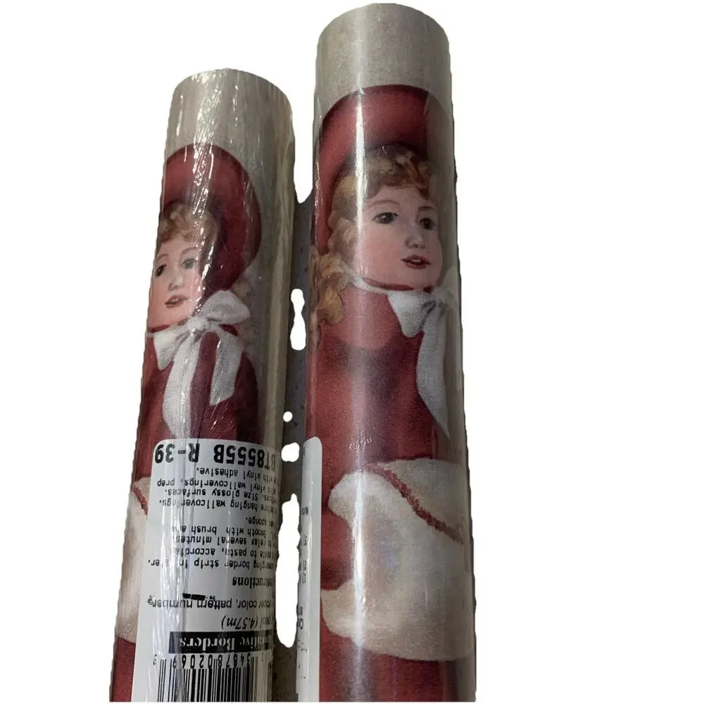 York Victorian Dolls Prepasted Wallpaper Border 5 Yd Rolls BT 8555B R-39 Lot 2